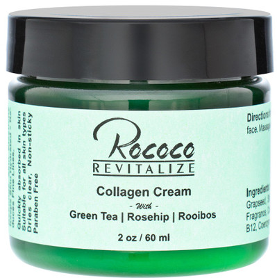 

Rococo Collagen Cream with Green Tea Rosehip Rooibos - 2oz(60 ml)