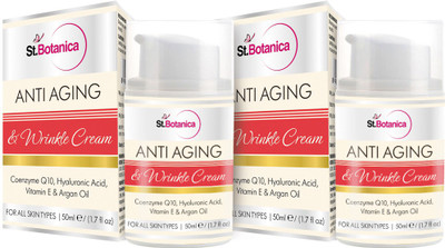 

St.Botanica AntiAging & Anti Wrinkle Cream (With Co-Q10, Hyaluronic acid, Vitamin E & Argan Oil) ( Pack of 2)(50 ml)