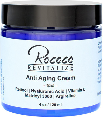 

Rococo Anti Aging Cream With Retinol Hyaluronic Acid Vitamin C Matrixyl 3000 - 4oz(120 ml)
