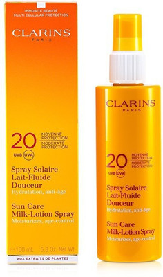 

Clarins Sun Care Milk-Lotion Spray Moderate Protection UVB/UVA 20(150 ml)