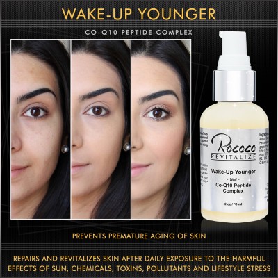 

Rococo Wake-Up Younger - Coenzyme Q10 Peptide Complex Coq10 1 Oz(30 ml)