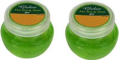

Globus Aloe Vera & Neem Gel Pack of 2(200 g)