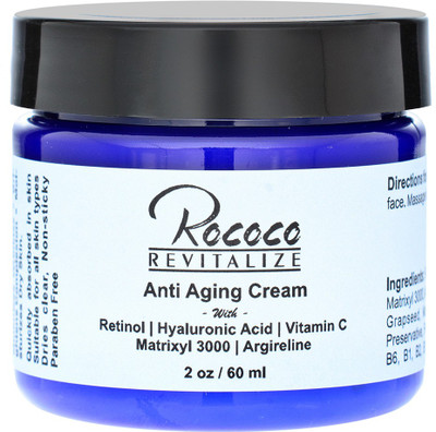 

Rococo Anti Aging Cream with Retinol Hyaluronic Acid Vitamin C Matrixyl 3000 - 2oz(60 ml)