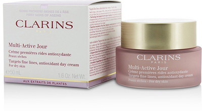 

Clarins Multi-Active Day Targets Fine Lines Antioxidant Day Cream - For Dry Skin(50 ml)