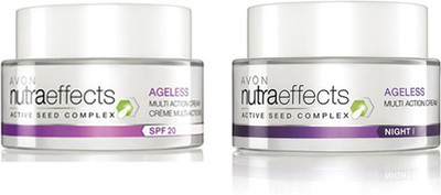 

Avon Nutraeffects Ageless Multi-Action Day Cream SPF 20 (50 g) + Night Cream (50 g)(100 g)