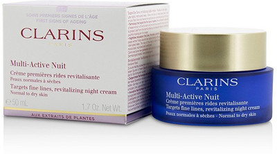 

Clarins Multi-Active Night Targets Fine Lines Revitalizing Night Cream - For Normal To Dry Skin(50 ml)