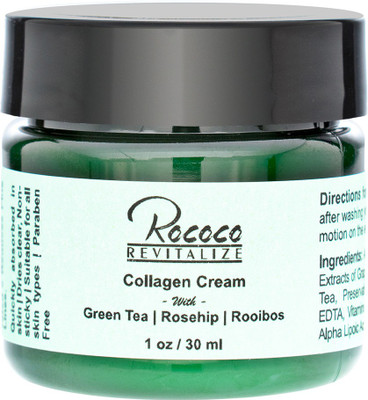 

Rococo Collagen Cream with Green Tea Rosehip Rooibos - 1oz(30 ml)
