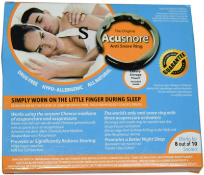 

Acusnore Ring- With Three Acupressure Activators (Small) Anti-snoring Device(Nose Clip)