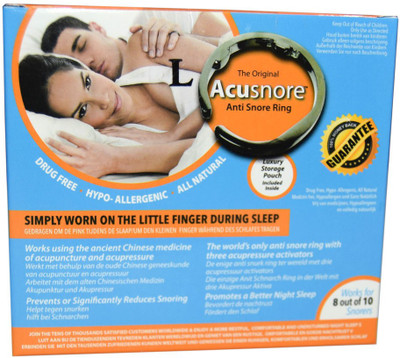 

Acusnore Ring- with three Acupressure Activators (Large) Anti-snoring Device(Nasal Strip)