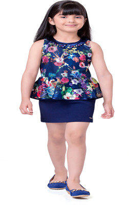 

Tiny Baby Girls Dress(Blue, Navy blue