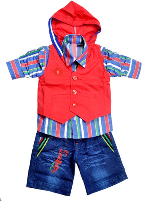 

Hey Baby Boys Casual Shirt Pant(Red