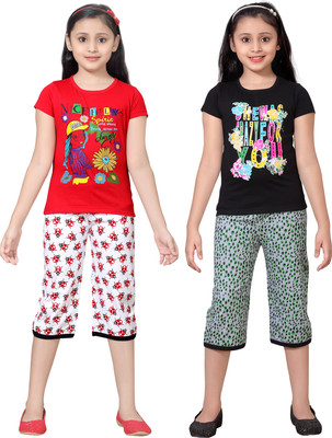 

Sini Mini Girls Casual(Multicolor, Combo color