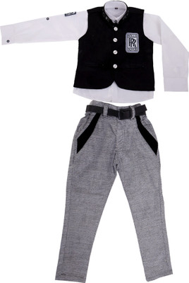 

Ishika Garments Girls Casual T-shirt(Black)