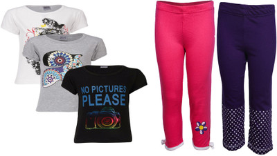 

Gkidz Girls Casual T-shirt, Multicolor