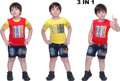 Bad Boys Boys Casual T-shirt Jacket(Yellow)