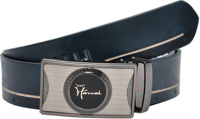 

Hawai Men Casual, Formal Blue Genuine Leather Belt, Navi blue
