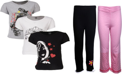 

Gkidz Girls Casual T-shirt, Multicolor