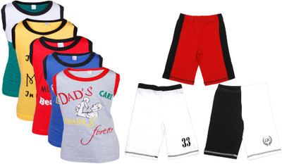 

Gkidz Boys Casual Vest Shorts(Multicolor