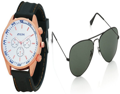 Atkin Wrist Watch Men's Combo