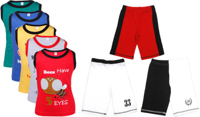 

Gkidz Boys Casual Vest Shorts(Multicolor