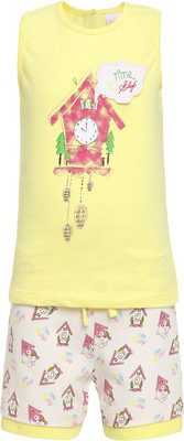 

FS Mini Klub Kids Nightwear Girls Cotton(Yellow