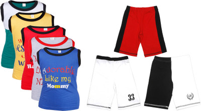 

Gkidz Boys Casual Vest Shorts(Multicolor
