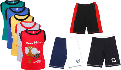 

Gkidz Boys Casual Vest Shorts(Multicolor