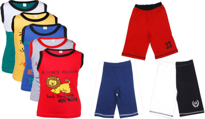

Gkidz Boys Casual Vest Shorts(Multicolor