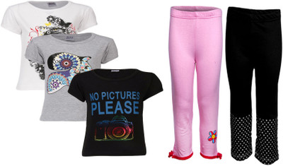 

Gkidz Girls Casual T-shirt, Multicolor