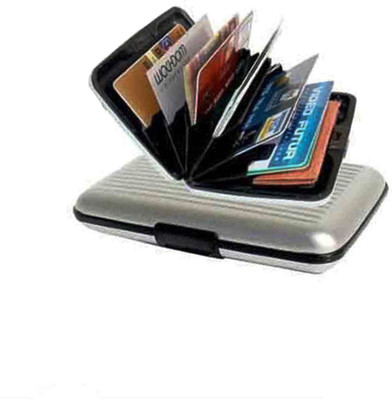 

Elligator 10 Card Holder(Set of 1, Silver)