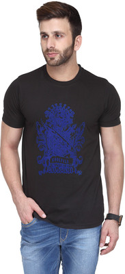 

Koolpals Printed Men Round Neck Blue T-Shirt