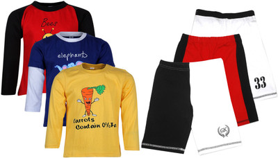

Gkidz Boys Casual T-shirt, Multicolor