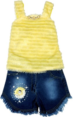 

Hey Baby Girls Party(Festive) Top Pant(Yellow