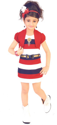 

Hey Baby Girls Party(Festive) Top Top(Multicolor, Multi