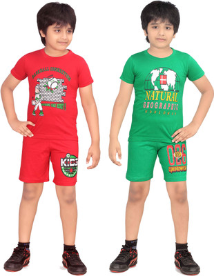 

Dongli Boys Casual(Multicolor, Red & green & dbps & red & green