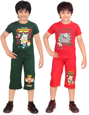 Dongli Boys Casual(Multicolor, Mgreen red mgreen red
