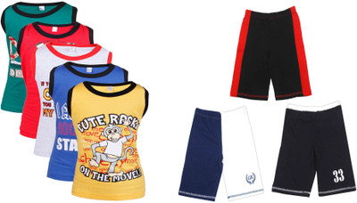 

Gkidz Boys Casual Vest Shorts(Multicolor