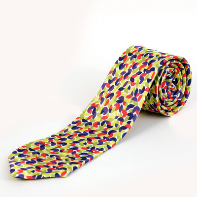

Blacksmith Pacman Design Geometric Print Men's Tie, Green