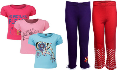 

Gkidz Girls Casual T-shirt, Multicolor
