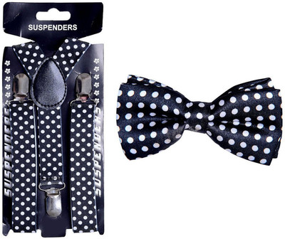 

Swarn Y- Back Suspenders for Boys(Black)