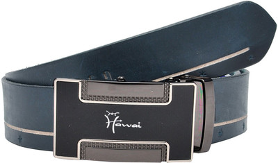 

Hawai Men Casual, Formal Blue Genuine Leather Belt, Navi blue
