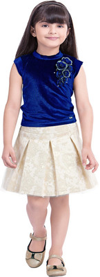

Tiny Baby Girls Party(Festive) Skirt(Blue