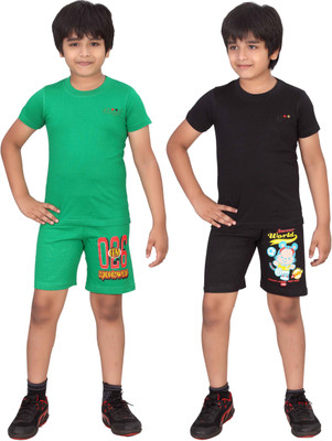 

Dongli Boys Casual(Multicolor, Black & green & dbps & black & green