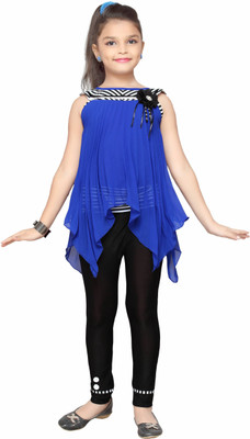 

Aarika Girls Party(Festive) Top Dress(Blue