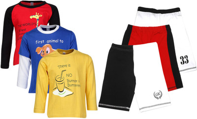 

Gkidz Boys Casual T-shirt, Multicolor
