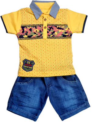 

Hey Baby Boys Casual T-shirt Pant(Yellow