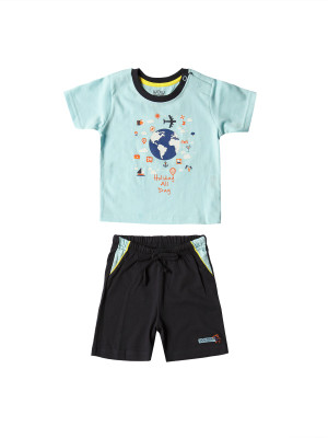 

Wow Mom Boys Casual T-shirt(Blue, Baby blue