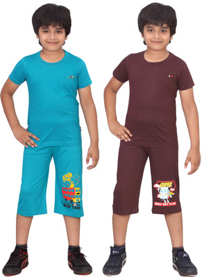 

Dongli Boys Casual(Multicolor, Brown petrol brown petrol