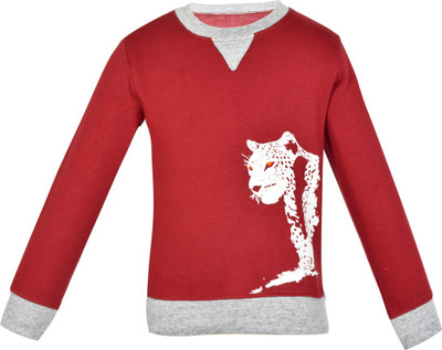 

Gkidz Full Sleeve Printed Boys Sweatshirt, Maroon