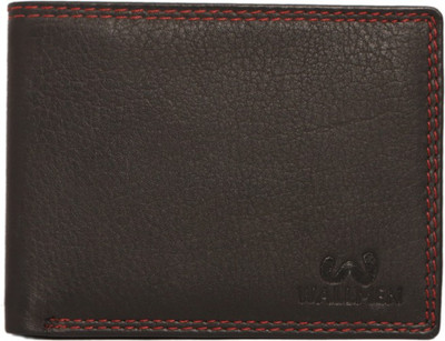

Wallmen Men Trendy Black Genuine Leather Wallet(6 Card Slots), Black - wbkl11